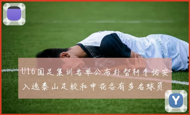 U16国足集训名单公布朴智轩李佑安入选泰山足校和申花各有多名球员参与